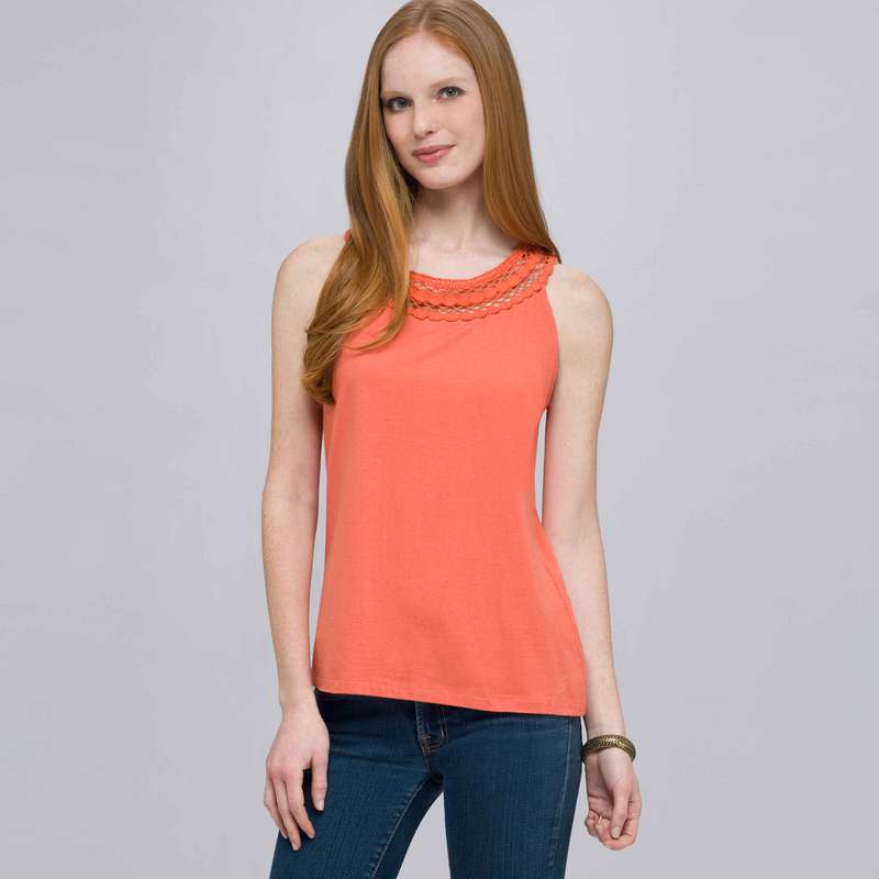 Cut Away Tank, Sundried Coral, large image number 0